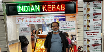 Robert Chowdhury, Owner of Indian Home Diner, in Paddington.