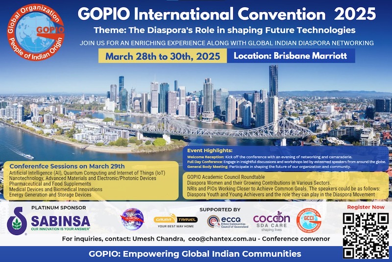 GOPIO International Convention 2025 Invitation.2.13.25